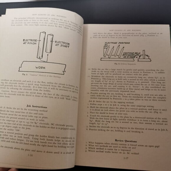 1960s New Lessons in Arc Welding Green HC Lincoln Electric Company Vintage - Picture 6 of 8